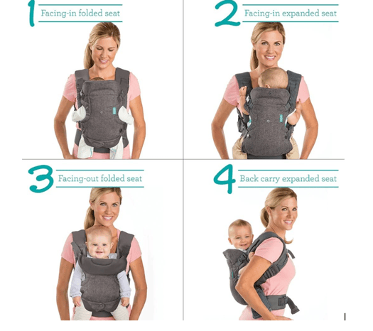 Porte-bébé Flip 4-en-1 confortable et pratique
