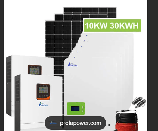 Equipements solaires complets avec batteries lithium et installation neuve