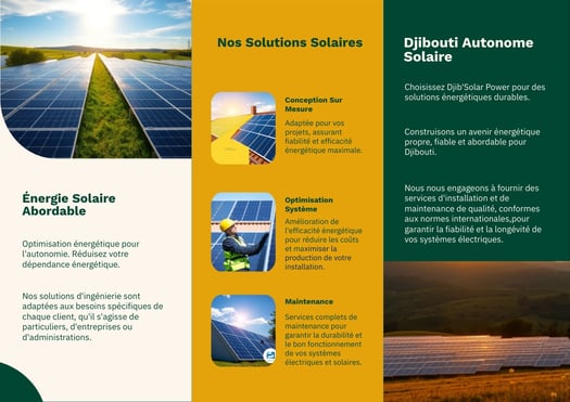 Fourniture et Installation solaire pour particuliers et entreprises - Djib\'solar Power