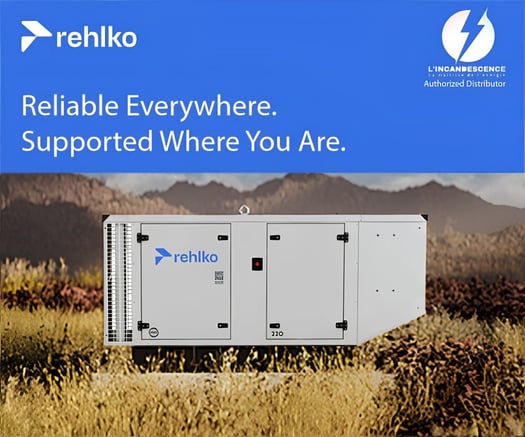 Groupe électrogène REHLKO (SDMO / KOHLER) - Étude, installation et SAV inclus