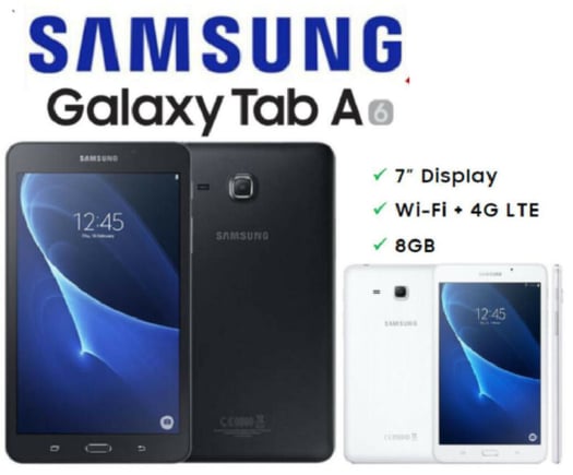 Samsung Galaxy Tab A 7.0 (2016) - 7 pouces, 4G, SM-T285, État Impeccable