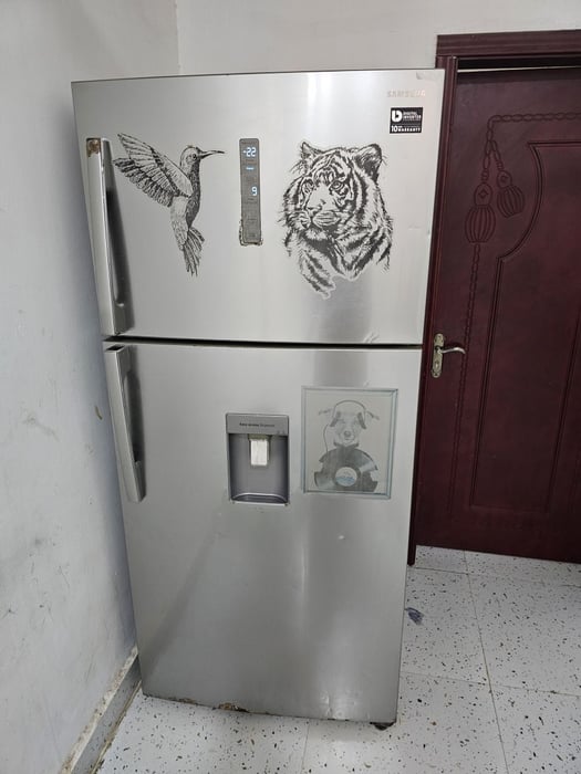 Salon, télé, frigo Samsung, clim Gree, meuble TV, accessoires & Firache