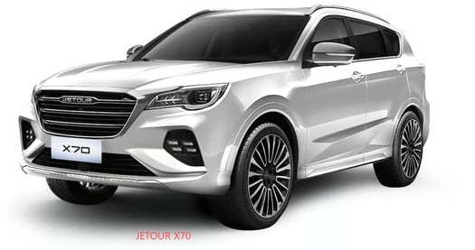 New cars(suv, pickup, x70, berline)from 1.9 million to 3.6 million