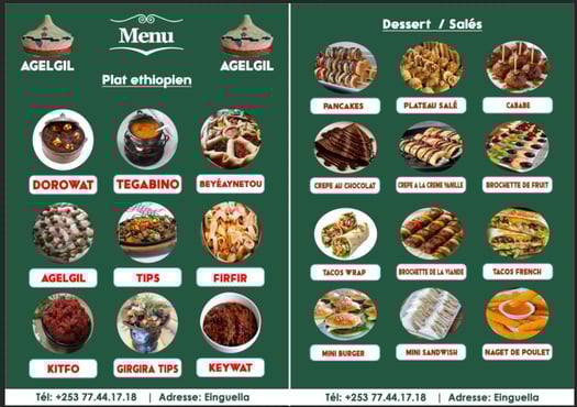 Plats éthiopiens et desserts européens à emporter - Commandez maintenant !