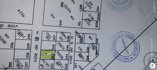 Terrain proche collège Fukuzawa, 150m², titre foncier, idéal pour maison F5