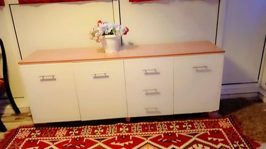 Salon complet moderne + buffet + machine à laver