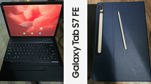 Tablette Samsung Tab S7 Fe 4G 64 Go avec accessoires offerts