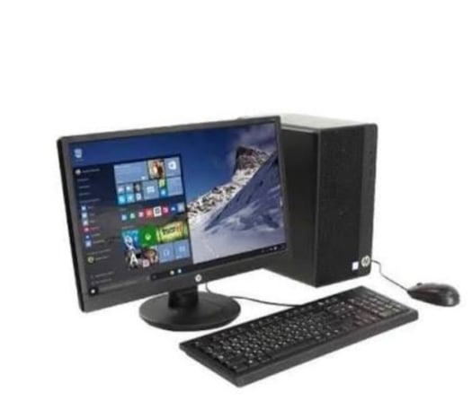 Unité centrale HP Windows 10 avec écran, clavier et souris inclus