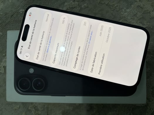 iPhone 16 comme neuf, 5 mois d\'utilisation