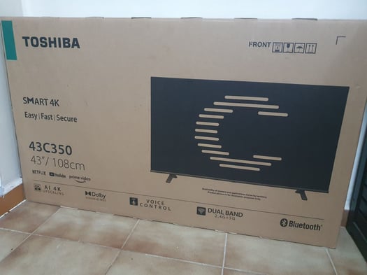 Toshiba TV 108cm, connectée, neuve