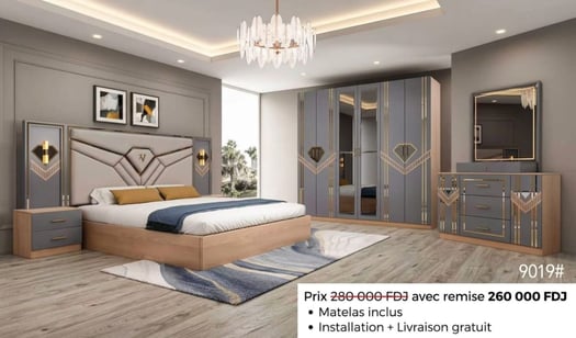 Chambres à coucher modernes complètes collection 2026