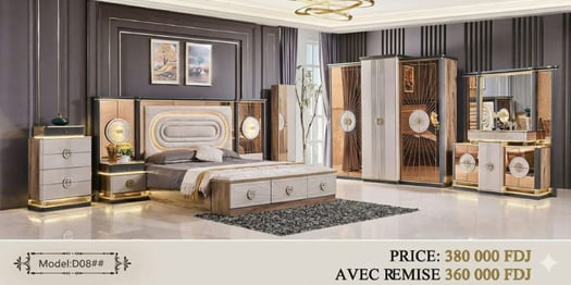 Chambres à coucher modernes complètes collection 2026