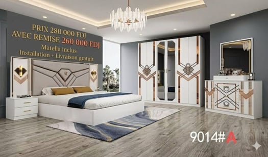 Chambres à coucher modernes complètes collection 2026