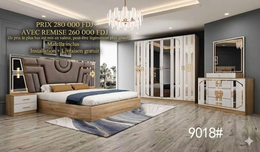 Chambres à coucher modernes complètes collection 2026