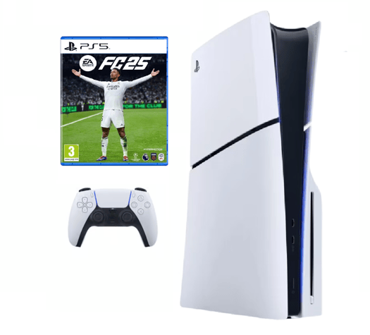 PlayStation 5 2025, 2 manettes et jeux vidéo inclus