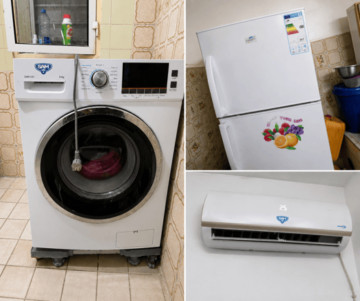 A vendre Climatiseur + Frigo + Machine a laver