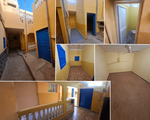 Maison 2 chambres avec cuisine à Hayabley proche poste police