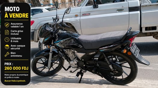 Moto en très bon état, assurance 1 an, carte grise incluse