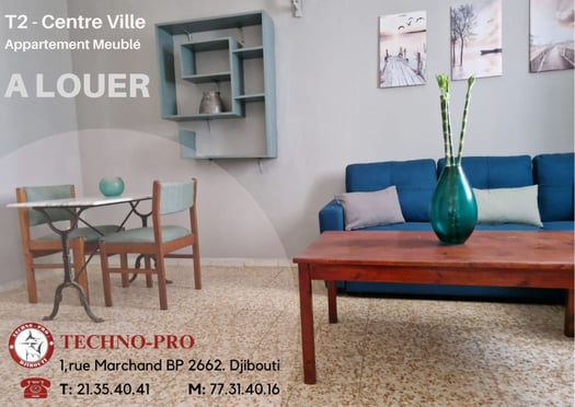 Appartement T2 meublé en centre-ville avec climatisation