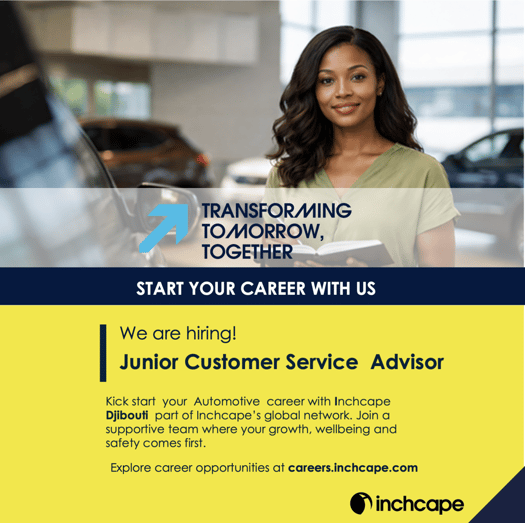 Junior Customer Service Advisor at Inchcape Djibouti Automotive