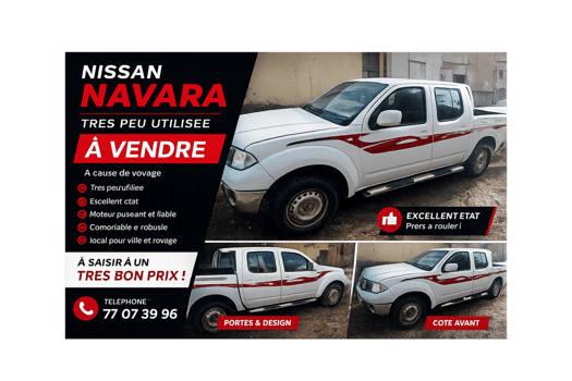 Nissan Navara Double Cabine en excellent état