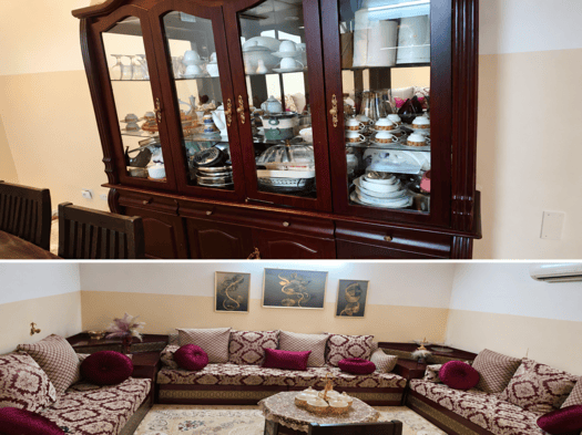 Salon marocain + Living en bont état