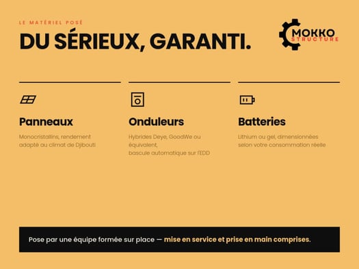 Installation solaire complète avec devis gratuit à Djibouti-ville