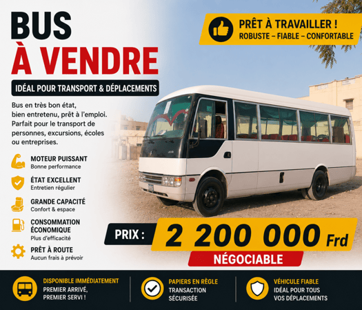 Bus Mitsubishi 30 places en très bon état