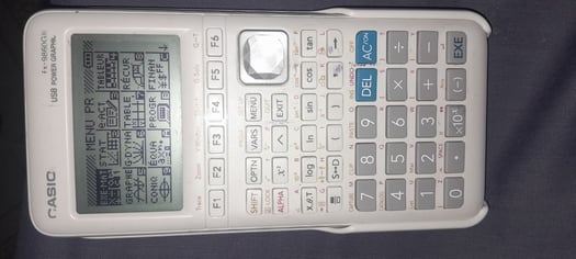 Calculatrice graphique blanche, neuve, avec applications scientifiques