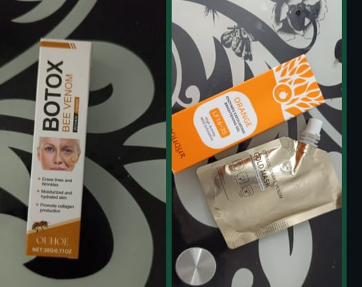 Crème Botox et masque Gold orange, dernière pièce disponible
