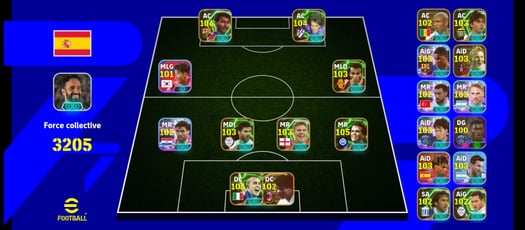 Efootball force collective 3205 Divisions 3 et 4