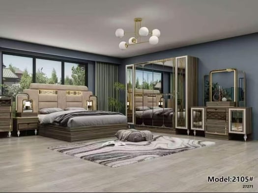 Chambre à coucher moderne élégante en bois de qualité