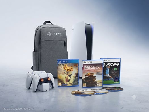 Pack PlayStation 5 complet avec accessoires et 3 jeux inclus