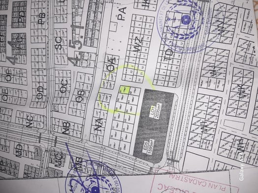 Terrain 174 m² double façade prêt à construire Nassib maille 4