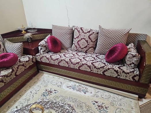 Salon marocain traditionnel Living en bont état