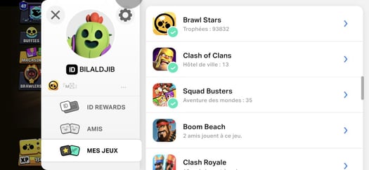 Compte Supercell ultime avec Brawl Stars et Clash of Clans complet