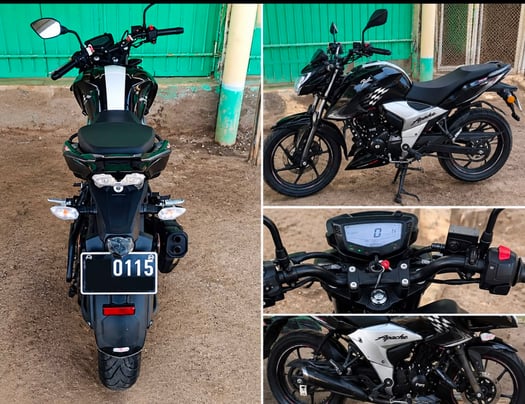 Moto TVS Apache 160 4V, comme neuve