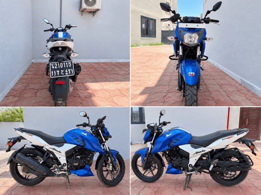 TVS Apache RTR 160 4V, moto 160 cc en très bon état
