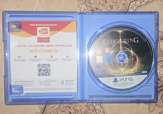 Jeu Elden Ring presque neuf pour console