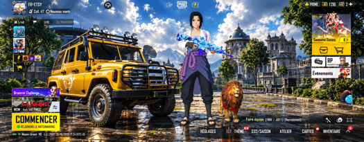 Compte PUBG rare avec armes et véhicules exclusifs
