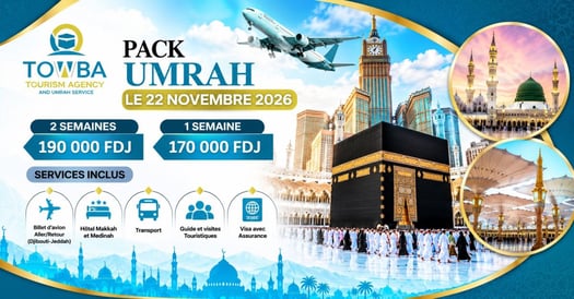 Omra novembre 2026 avec Towba Travel Agency