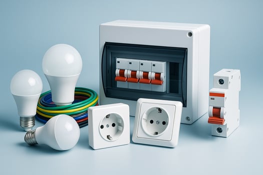Matériel électrique, éclairage LED et câblage – qualité européenne à Djibouti