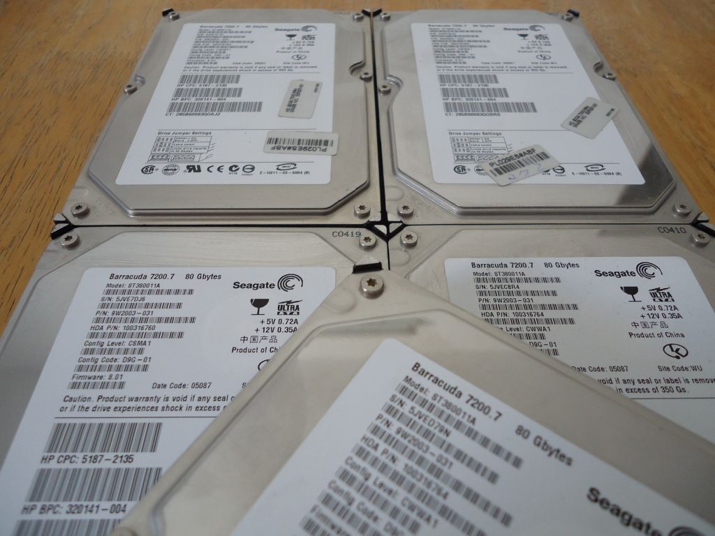 Disque Dur Interne 80Go Seagate Barracuda 7200.9 - IDE 3.5" - 7200 RPM - Occasion Fonctionnel