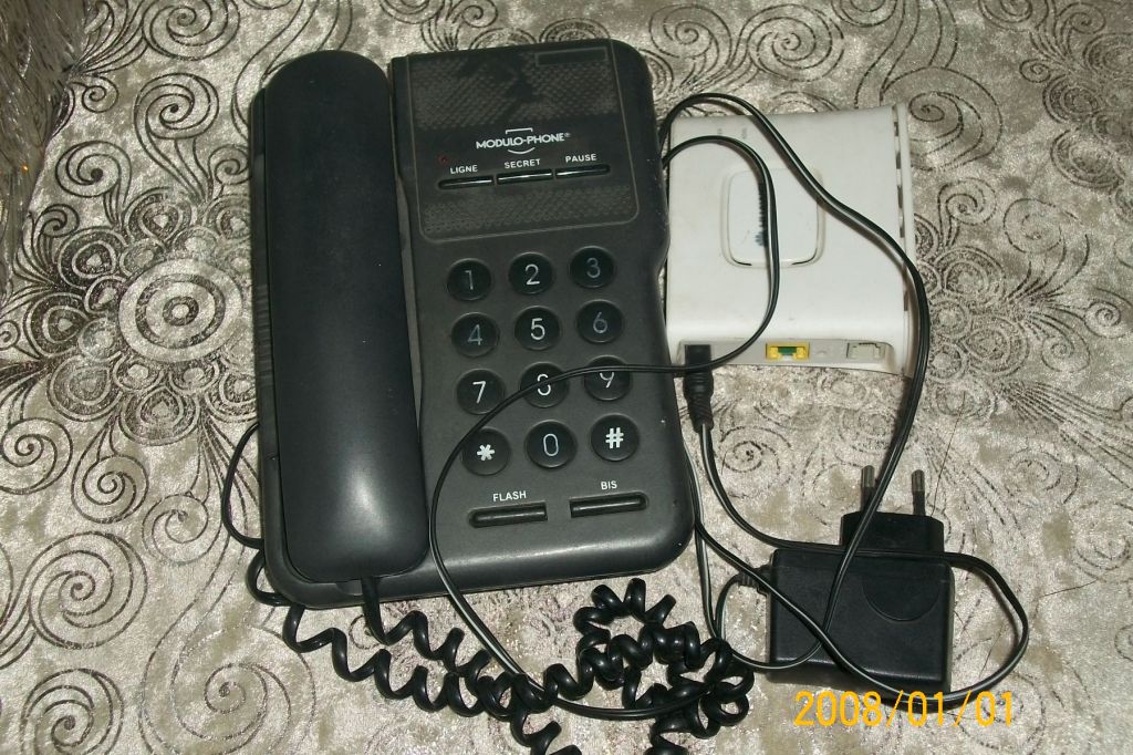 telephone fixe avec un modem
