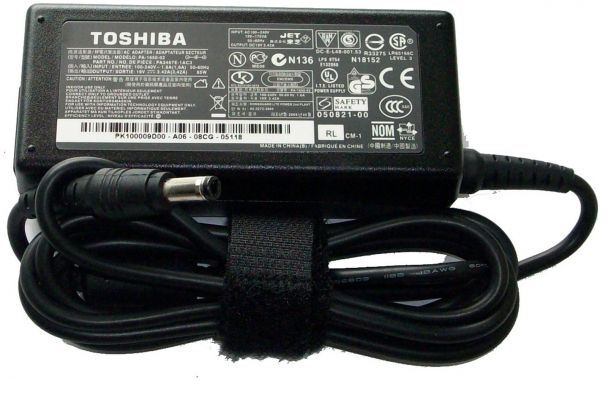 Chargeur Toshiba D'Origine 19V Noir - Adaptateur Secteur Pour Ordinateur Portable