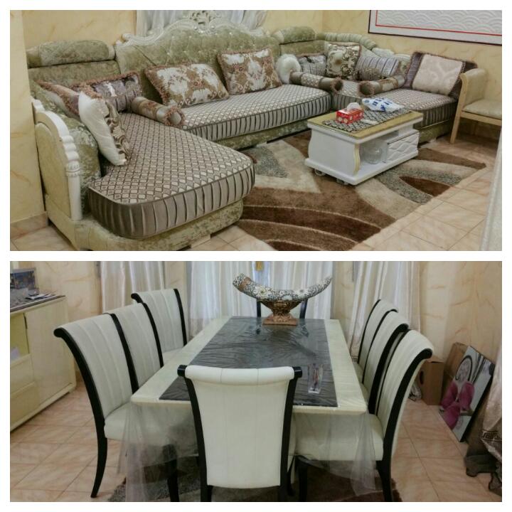 Salle a manger 8 chaises + 2 tapis