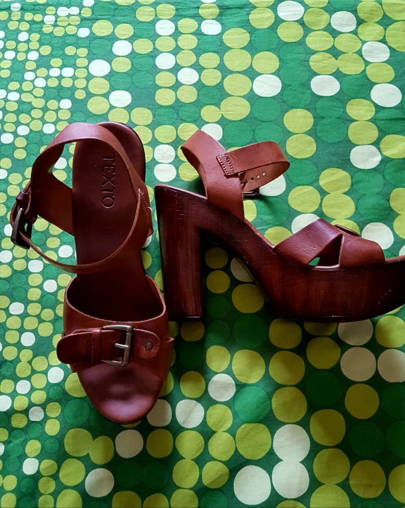 Sandales Bleues Femme Mex De Carlo - Made In Italy - Taille 6 US (36 EU) - Occasion