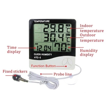 Thermomètre digital LCD