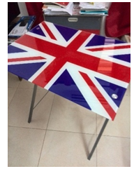Bureau /table drapeau anglais