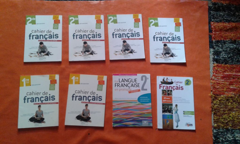 Premiere Page D'un Cahier De Francais Cahiers de français neufs et non utilisés des classes de seconde et